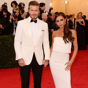 Victoria Beckham romantic pictures with David at the Met Gala