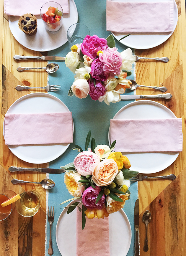 Spring Brunch Tablescape from In Honor of Design