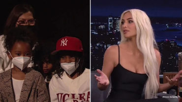 Frustrated Kim Kardashian snaps at her kids for causing havoc during Jimmy Fallon interview