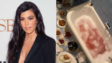 Kourtney Kardashian Responds to Instagram Followers Grossed Out By Her ‘Nasty’ Bathtub Feast
