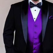 Black and Purple Tuxedo