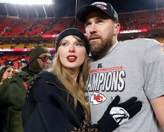 Taylor Swift and Travis Kelce