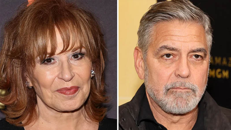 Joy Behar and George Clooney